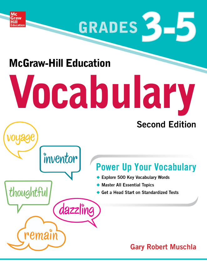 McGraw-Hill Education Vocabulary Grades 3-5, Second Edition 高清PDF-我的小孩的成长分享